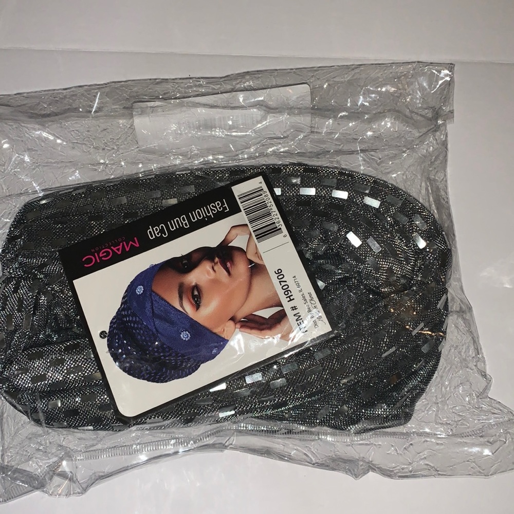Magic fashion bun cap, silver